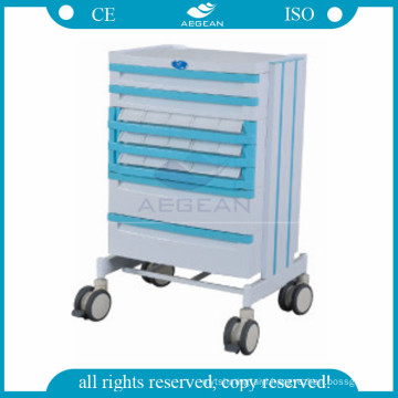 AG-WNT001 CE ISO ABS wireless hospital medicine nursing medical trolley cart